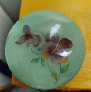 Celluloid Trinket round accent box